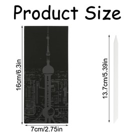 Bojueshaw 12PCS Classic Landmark Scratch Art Paper – Travel Ticket Inspired DIY Scratch Art for Iconic World City Skylines – Creative Toy and Craft Activity