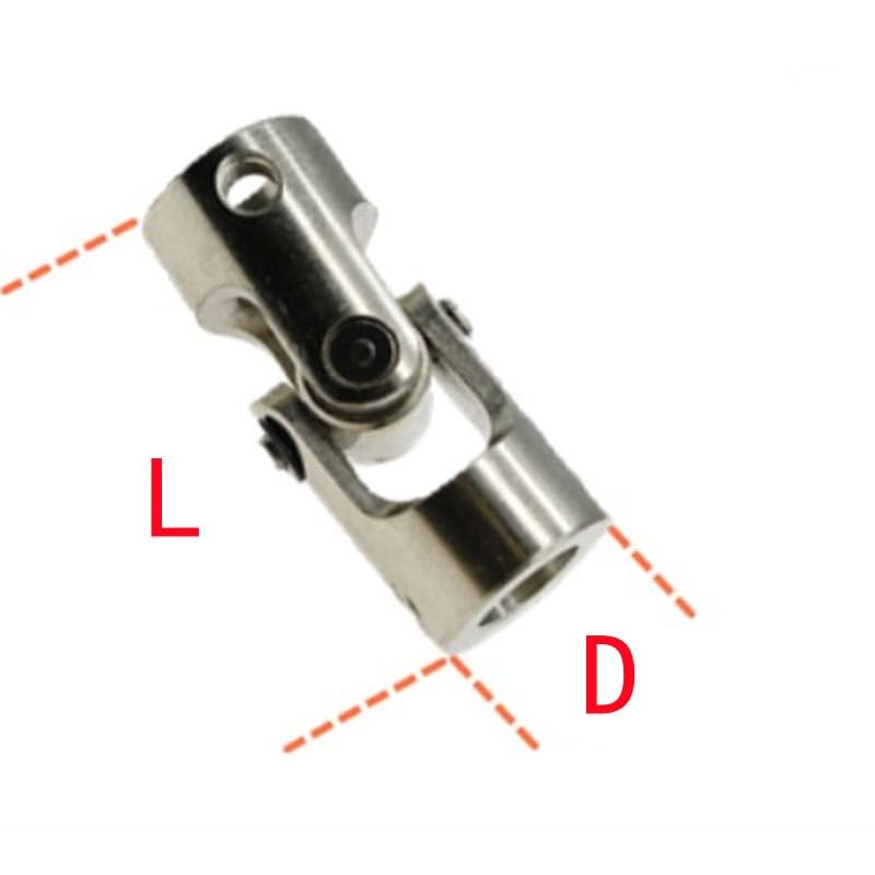 2 Pack 2-10mm Universal Joint Shaft,RC Drive Shaft Coupler Coupling
