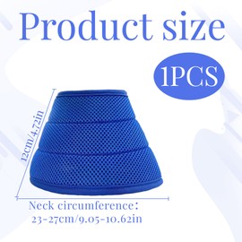Dog Cone Collar,Adjustable Soft Dog Cone After Surgery,Cone for Dogs Prevent Licking,Prevent to Stop Paw Licking for Small Dogs with Soft Protect Edge (Blue S)