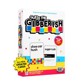 Juego de cartas Guess The Gibberish para familias de Relatable, de los creadores de Incohereant, divertidos juegos para nios de 12 aos en adelante,...