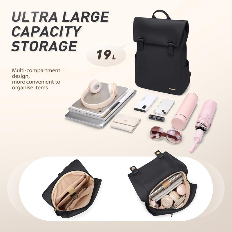 GOLF QUALITY Women Laptop Backpack Computer Backpacks Carry On Waterproof