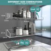 DigDozer Acrylic Bathroom Shelves 4 PCS, Different Sizes for Shower,