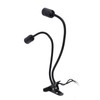 Table Lamp Holder E27/E26 Black Double Headed 360 Degree Adjustable