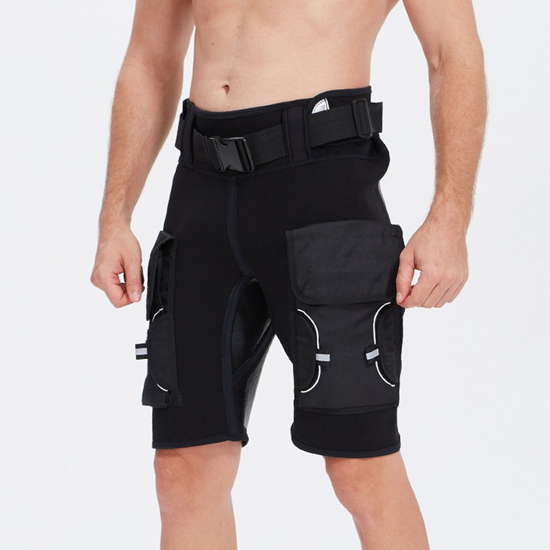 YONSUB Diving Tech Shorts with Pockets High Waist Keep Warm