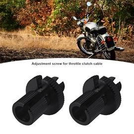 2 x Brake Clutch Cable Line Adjuster Screw M10 x 1.25 Gas Adjustment Bolt for Motorcycle Bike Scooter ATV Black