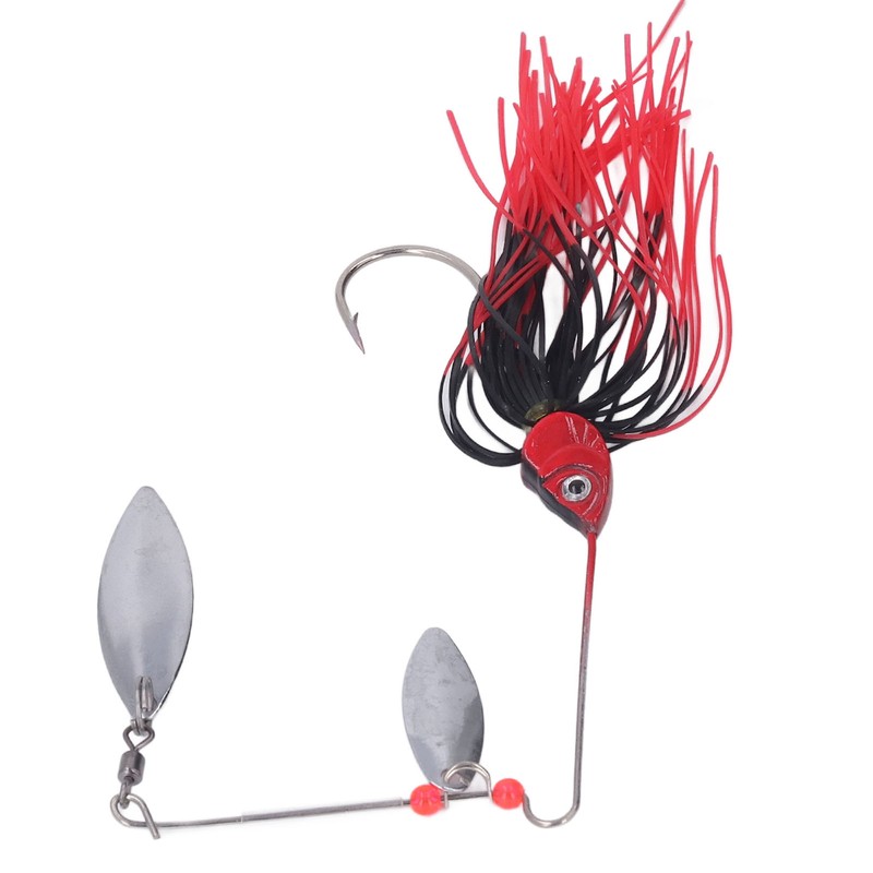 4pcs Fishing Rotating Sequin Aluminum Alloy Composite Beard Lures for