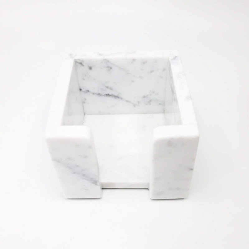 Sticky Memo Pad Note Cube Holder Marble Home Office Desk