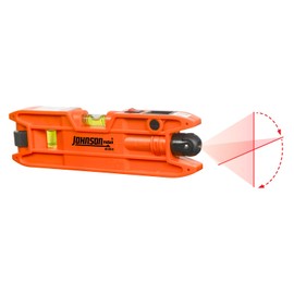 Johnson Level  Tool 40-0915 Nivel láser de torpedo magnético, 2 x 6 pulgadas, naranja, 1 nivel                                                        
