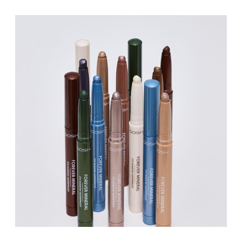 GOSH Forever Mineral Eyeshadow Stick 009 OLIVE GREEN – Cream‑to‑Powder