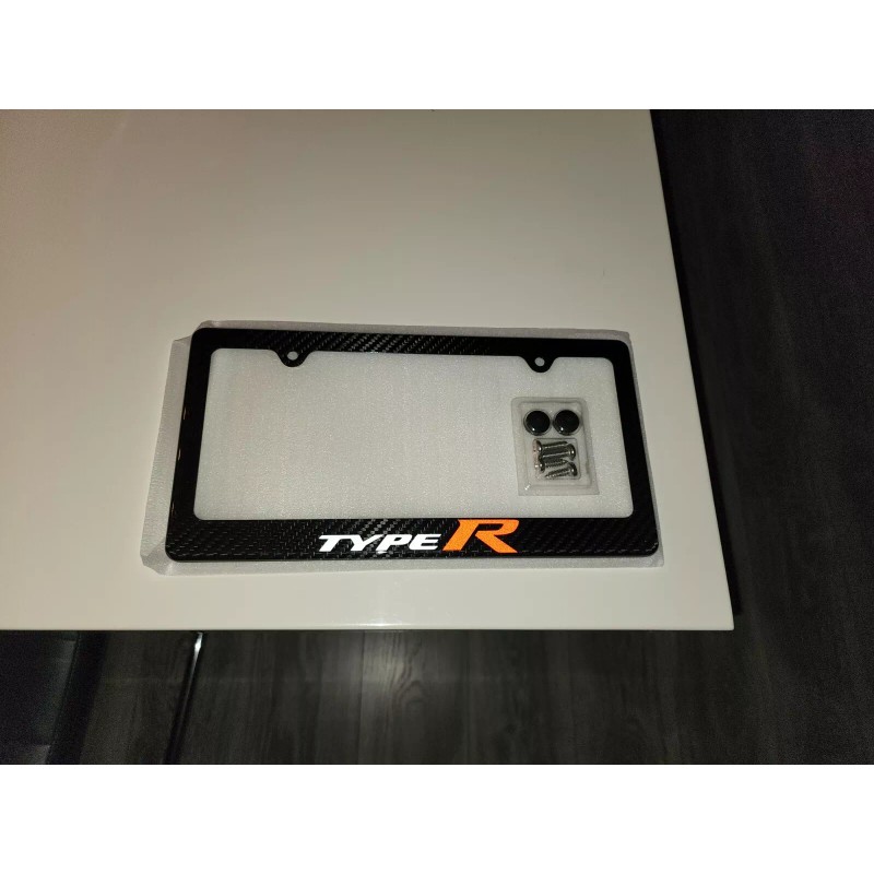 sport Honda Type R 100% Carbon Fiber License Plate Frame