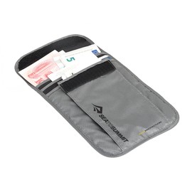 SEATO SUMMIT RFID Neck Document Holder L Grey, Nylon, gris, One Size