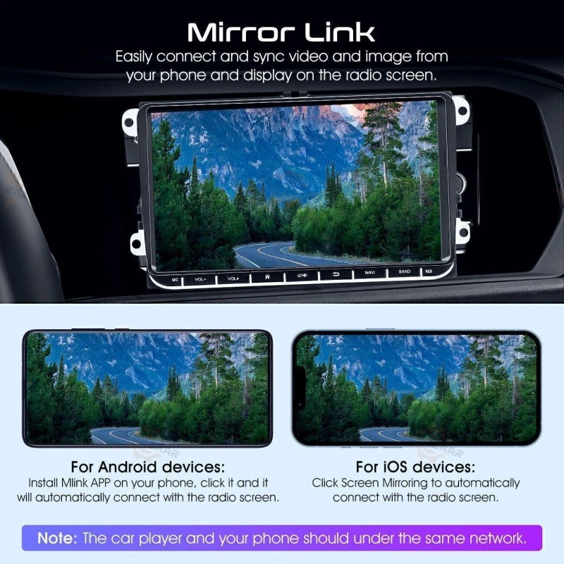 GEARZAAR 9" Android 12 Car Stereo Radio Fit Apple Carplay
