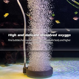 UPETTOOLS Aquarium Nano Air Stones Set, 3.2 Inch Fish Tank Bubbler High Dissolved Oxygen Aerator Stone Aquarium Oxygen Diffuser Bubble Release for Fish Tank Aquarium and Hydroponic (No Air Pump)