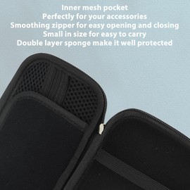 Console Carrying Case, EVA Double-Layer Sponge Padding, Handheld Game Case, Travel-Friendly Design for Game Console Protection, Lightweight and Durable, for Gaming on the Go, Casual Gaming, and