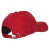 Structured Faux Suede Cap - Red OSFM