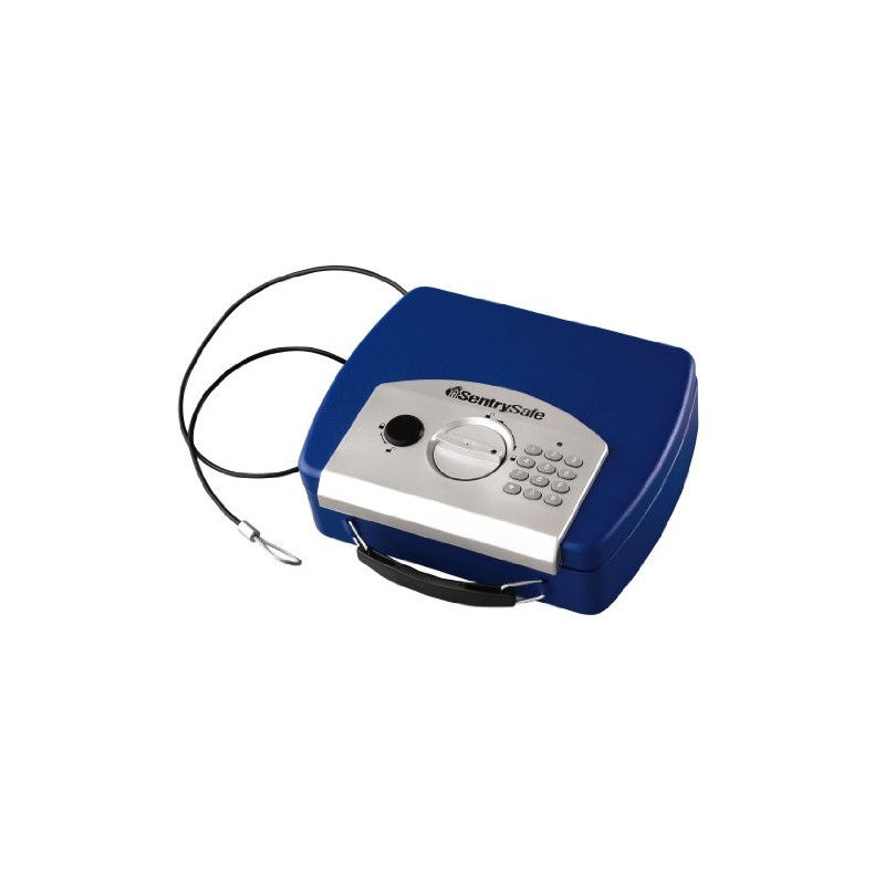 SentrySafe Small Blue Safe with Digital Keypad, Lock Box for