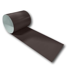 Eagle 1:24 Gauge KYNAR 500 Sheet Metal Flashing Rolls-10 FT Long-Heavy Duty Pre-Finished Rolls-Commercial Grade-Roofing Flashing, Fascia Cover, Coping Cap-Multiple Sizes (18" x 10 FT, Mansard Brown)