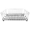 APOLLO Chrome Rectangular Dish Drainer with cutlery holder, 364x314x120 mm