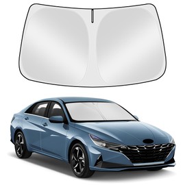 Tombyda Windshield Sunshade for Hyundai Elantra 2021-2025 Front Window Sun Shade Custom Sunscreen Double Layers Design