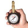 Accu-Gage Low Pressure Tire Gauge with Protective Rubber Guard, Angled