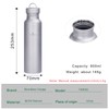 Boundless Voyage 800ml Titanium Sports Bottle with Titanium Lid Outdoor