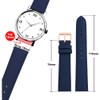 Toff London Ladies Navy Leather Watch Strap, Quick Release with