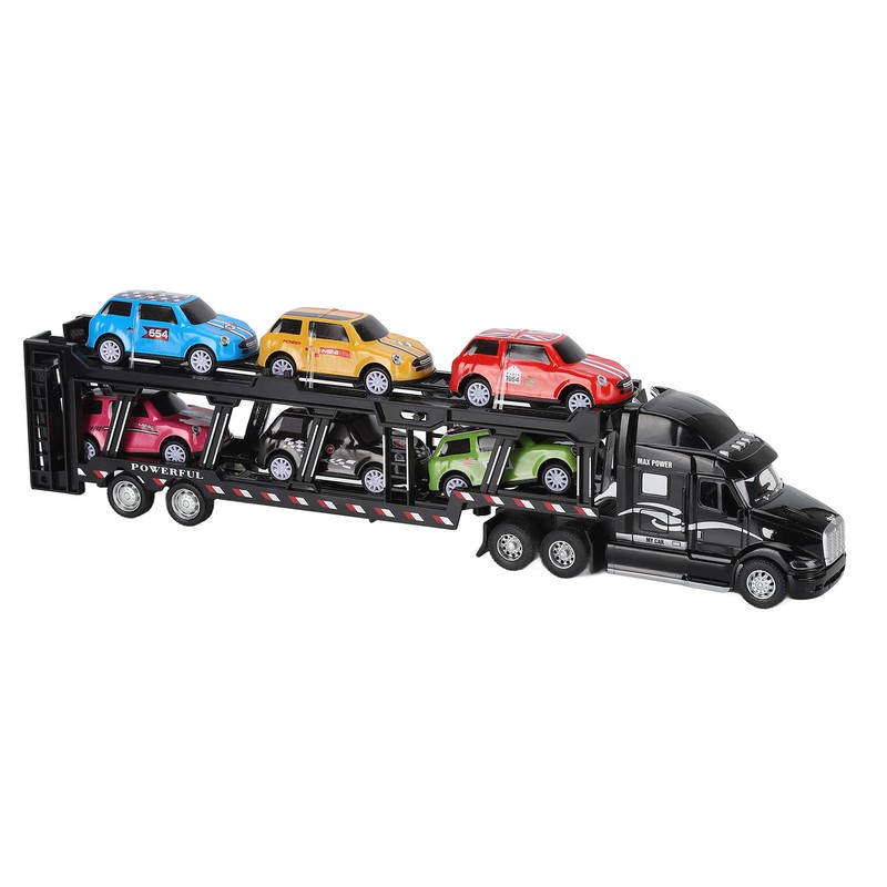 1:48 Carrier Truck Toy Model Alloy Detachable Six Car Kids