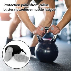 Anti-Slip Workout Grips, Anti-Slip Ergonomic Rubber Hand Protector Workout Gloves for Weight Lifting Pull-Ups Grip Strength Dumbbell Gym Training and Exercise