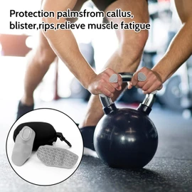Anti-Slip Workout Grips, Anti-Slip Ergonomic Rubber Hand Protector Workout Gloves for Weight Lifting Pull-Ups Grip Strength Dumbbell Gym Training and Exercise