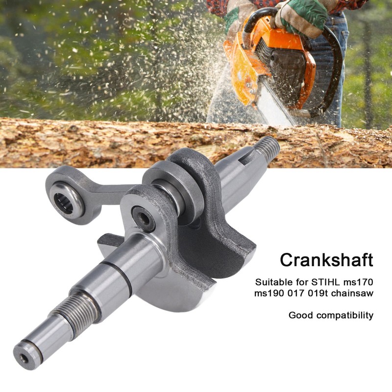 Electric Chainsaw Crankshaft Alloy Steel 8mm Pin Replacement Crankshaft Assembly