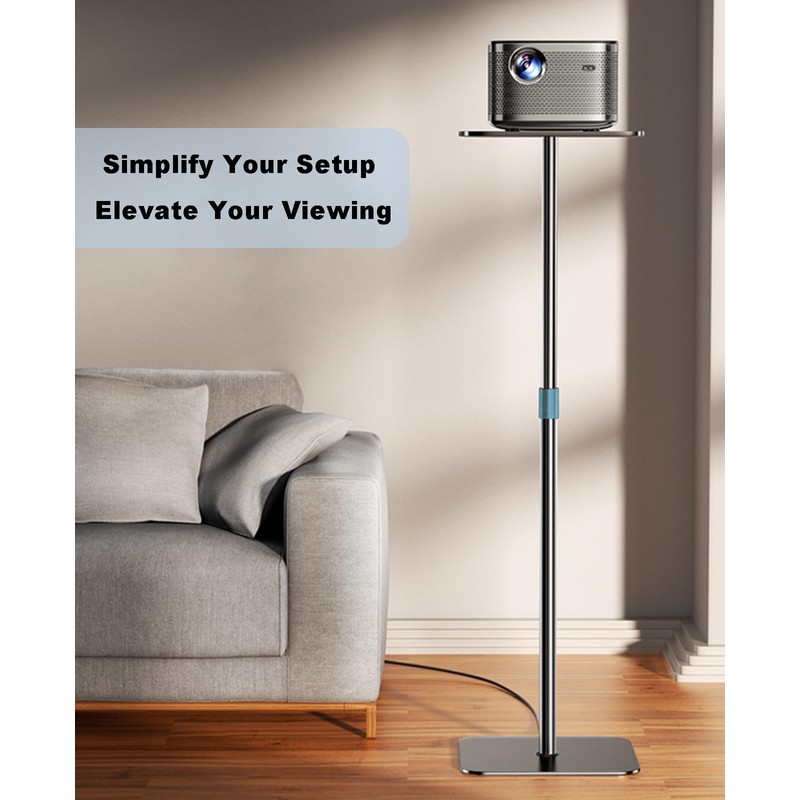 HIBORI Projector Stand Adjustable Height 41" to 63" Projector Floor