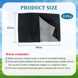 CATELL Pack of 2 Sun Protection Car Baby UV Protection Car Window Sun Protection Children Double Layer Magnetic Sun Protection Car Sun Protection Baby Privacy for Your Family Fit 99% Cars