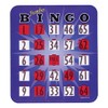 Jumbo Blue Bingo Card with Fingertip Shutter Slide - 1