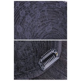 Remeehi Hair Piece, Men's Wig, Partial Wig, Men's Wig, Short Hair, Permanent Curl, Artificial Scalp, Wig, Fluffy, Cool, Natural, Lightweight, Extension, Point Wig, Top Cover, Work or School Commute,