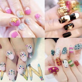 4 Pack Nail Caviar Beads Micro Mini Metal Nail Beads 3D Nail Art Decorations Nail Steel Ball Gold Sliver Black Gem Crystal Beads Acrylic Nails Supplies Nail Art Accessories for Women Manicure Decor