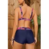 SHEKINI Women's 3-Piece Rash Guard Long Sleeve Swimsuits with Drawstring