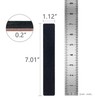 LNAUJS 10 Pack 100/180 Grit Nail Files, Black Professional Reusable