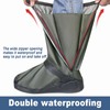Waterproof Shoe Covers For Rain，Rain Boot Covers With Zipper,Galoshes Shoe