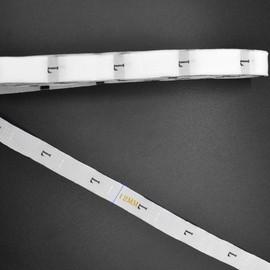 4000Pcs Clothes Size Label Tags Shirt Garment Tags Crafting Woven Polyester XS-4XL Size, 500 Piece of Each Size for Clothing Sewing Sew on Clothes Garment Fabric (White)