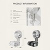 Suction Cup Shower Head Holder Wall Mount,No Drilling, Removable ,Height