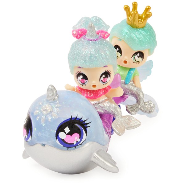 HATCHIMALS Pixies Riders, Shimmer Babies Baby Twins with Glider and 4 Accessories (Styles Vary)