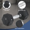 MADOG Hex-Dumbbells, Rubber Coated Cast Iron Dumbbell Set, Hand Weights