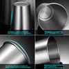 Modixun 4Pcs Premium Stainless Steel Cups, Stackable Pint Drinking Cups,