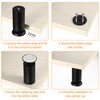 sourcing map 4Pcs Metal Adjustable Furniture Legs, 60-70mm(2.4"-2.8") Cabinet Feet