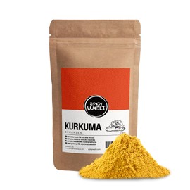 Spicy Welt Turmeric Ground - Finely Ground Turmeric Powder in Premium Quality for Cooking & Seasoning | Intensive Yellow Shade & Mild Spicy Taste | 100% Natural Pure, No Additives (500 g)