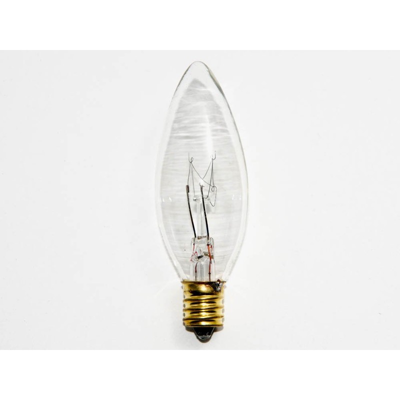 Bulbrite Incandescent B8 Candelabra Screw Base (E12) Light Bulb, 15