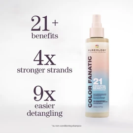 Pureology Pureology Color Fanatic, Leave-in Conditioner, 21 Benefits Inclduing Heat Protection, Detangling, Shine UV Protection, For All Hair Types including Curly Coily and Wavy, Sulfate-free, Paraben-free, 400 ML