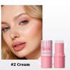 Cream Blush Stick, Natural Glow Finish Looking, Hydrating Lightweight Shiny