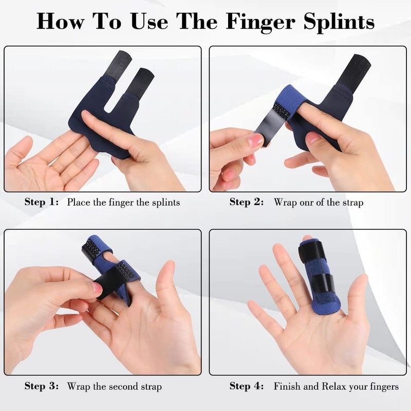 ACWOO Finger Splint, Pack of 2 Finger Smoother Finger Splint