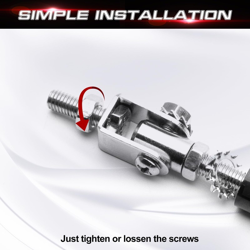 Xotic Tech 2pc Adjustable 6"-9" Front Bumper Lip Splitter Diffuser